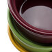 Tuxton DYB-1006 7.5 oz. Assorted Colors China Casserole Dish / Bowl - 12/Case Main Thumbnail 5