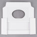 7 1/8" x 4 3/8" x 1 1/8" White 1/2 lb. 1-Piece Candy Box with Oval Window   - 250/Case Main Thumbnail 4