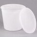 5.25 Qt. Translucent Round Deli Container and Lid Combo Pack - 5/Pack Main Thumbnail 4