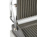 A Cecilware double panini sandwich grill with grooved metal surfaces.