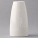 A white cylindrical Libbey porcelain salt shaker.