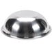 A silver stainless steel Vollrath mixing bowl.