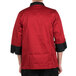 Chef Revival Bronze Cool Crew Fresh J134 Unisex Tomato Red Customizable Chef Jacket with 3/4 Sleeves Main Thumbnail 2