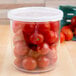 Cambro CCP12152 1.2 Qt. Clear Round Crock with Lid Main Thumbnail 1