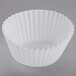 White Fluted Baking Cup 1 3/4" x 1 1/8" - 10000/Case Main Thumbnail 2