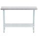 Advance Tabco ELAG-244-X 24" x 48" 16 Gauge Stainless Steel Work Table with Galvanized Undershelf Main Thumbnail 1