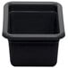 A black rectangular Cambro utility box with a lid.
