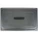 A metal lid with a handle for a full size chafer.
