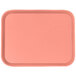 A pink Cambro fast food tray with a customizable surface.