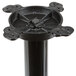 Lancaster Table & Seating 17" Round Black 3" Standard Height Column Cast Iron Table Base Main Thumbnail 4