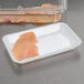 White 4" x 7" Absorbent Meat, Fish and Poultry Pad 40 Grams - 2000/Case Main Thumbnail 1