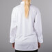 Mercer Culinary Millennia Air® M60017 Unisex White Customizable Long Sleeve Cook Jacket with Full Mesh Back Main Thumbnail 4