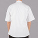 Mercer Culinary Millennia® M60013 Unisex White Customizable Short Sleeve Cook Jacket Main Thumbnail 2