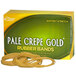 Alliance 20645 Pale Crepe Gold 3 1/2" x 1/4" #64 Rubber Band, 1 lb. - 490/Box Main Thumbnail 1