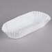 Hoffmaster 4 1/2" White Waxed Fluted Small Eclair Baking Case - 10000/Case Main Thumbnail 3