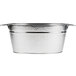 An American Metalcraft hammered stainless steel party tub with handles.