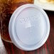 Cambro CL950P Disposable Translucent Lid with Straw Slot for 9.8 oz. Camwear and Colorware Tumblers and 10 oz. Camwear Huntington Tumblers - 1000/Case Main Thumbnail 1