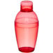 Fineline Quenchers 4102-RD 10 oz. Disposable Red Plastic Shaker - 24/Case Main Thumbnail 1