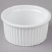 Acopa 5 oz. Bright White Fluted Porcelain Ramekin - 48/Case Main Thumbnail 3