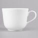 A white Reserve by Libbey bone china tea cup with a handle.