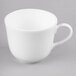 A white Reserve by Libbey bone china tea cup with a handle.