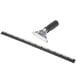 A black and silver metal Unger window squeegee with a rubber grip handle.