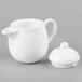 A white Reserve by Libbey bone china teapot and lid.