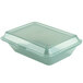 GET EC-04 9" x 6 1/2" x 2 1/2" Jade Green Customizable Reusable Eco-Takeouts Container - 12/Pack Main Thumbnail 2