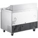 Avantco SS-PT-48-HC 46 3/4" 2 Door Stainless Steel Refrigerated Sandwich Prep Table Main Thumbnail 4