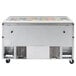A Turbo Air 60" 2 door refrigerated sandwich prep table with glass lids.