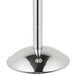 A silver metal stand for a Vollrath wine bucket.