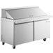 Avantco SS-PT-60M-HC 60" 2 Door Mega Top Stainless Steel Refrigerated Sandwich Prep Table Main Thumbnail 3