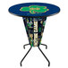 A Holland Bar Stool University of Notre Dame LED pub table with the logo on it.