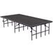 National Public Seating S3632C Single Height Portable Stage with Gray Carpet - 36" x 96" x 32" Main Thumbnail 1