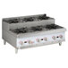 Cooking Performance Group SR-CPG-36-NL 36" Step-Up Countertop Range / Hot Plate with 6 High Output Burners - 180,000 BTU Main Thumbnail 2