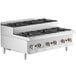 A stainless steel Cooking Performance Group countertop range with six burners and knobs.