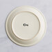Choice 9 3/4" Ivory (American White) Narrow Rim Stoneware Plate - 24/Case Main Thumbnail 4