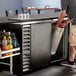 Beverage-Air BB58HC-1-B 59" Black Counter Height Solid Door Back Bar Refrigerator Main Thumbnail 1