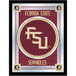 A framed Florida State University logo mirror.
