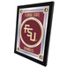 A framed Florida State University Seminoles mirror with the university's logo.