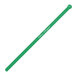 A green plastic stir stick with a white customizable flat end.