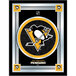 A framed Pittsburgh Penguins logo mirror.