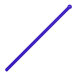 A blue stick with a flat end and a ball on it.