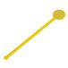 A yellow WNA Comet stirrer with a circle design on the disc.