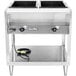 A stainless steel Vollrath ServeWell electric hot food table with two sealed wells.