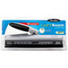 Swingline 74026 12 Sheet LightTouch Black and Silver 2-3 Hole Punch - 9/32" Holes Main Thumbnail 2