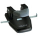 Swingline 74050 28 Sheet Black and Gray Steel 2-7 Hole Punch with Comfort Handle - 1/4" Holes Main Thumbnail 2