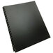 Swingline GBC 25818 100% Recycled 11" x 8 1/2" Black Unpunched Binding System Cover - 25/Pack Main Thumbnail 3