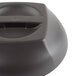 Cambro MDSHD9485 Harbor Collection Smoked Metal 10 1/4" Insulated Plastic Dome Plate Cover - 12/Case Main Thumbnail 5