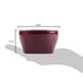 Cambro MDSHB9487 Harbor Collection Cranberry 9 oz. Insulated Plastic Bowl - 48/Case Main Thumbnail 9
